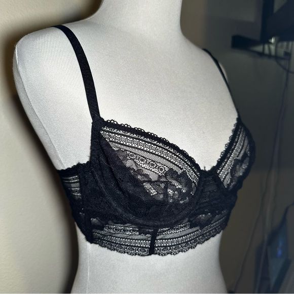 Free People - Intimately FP Sorento Longline Underwire Demi Bra - black - Picture 5 of 9